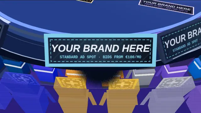 Ringside board, front 3 in the 3D Arena